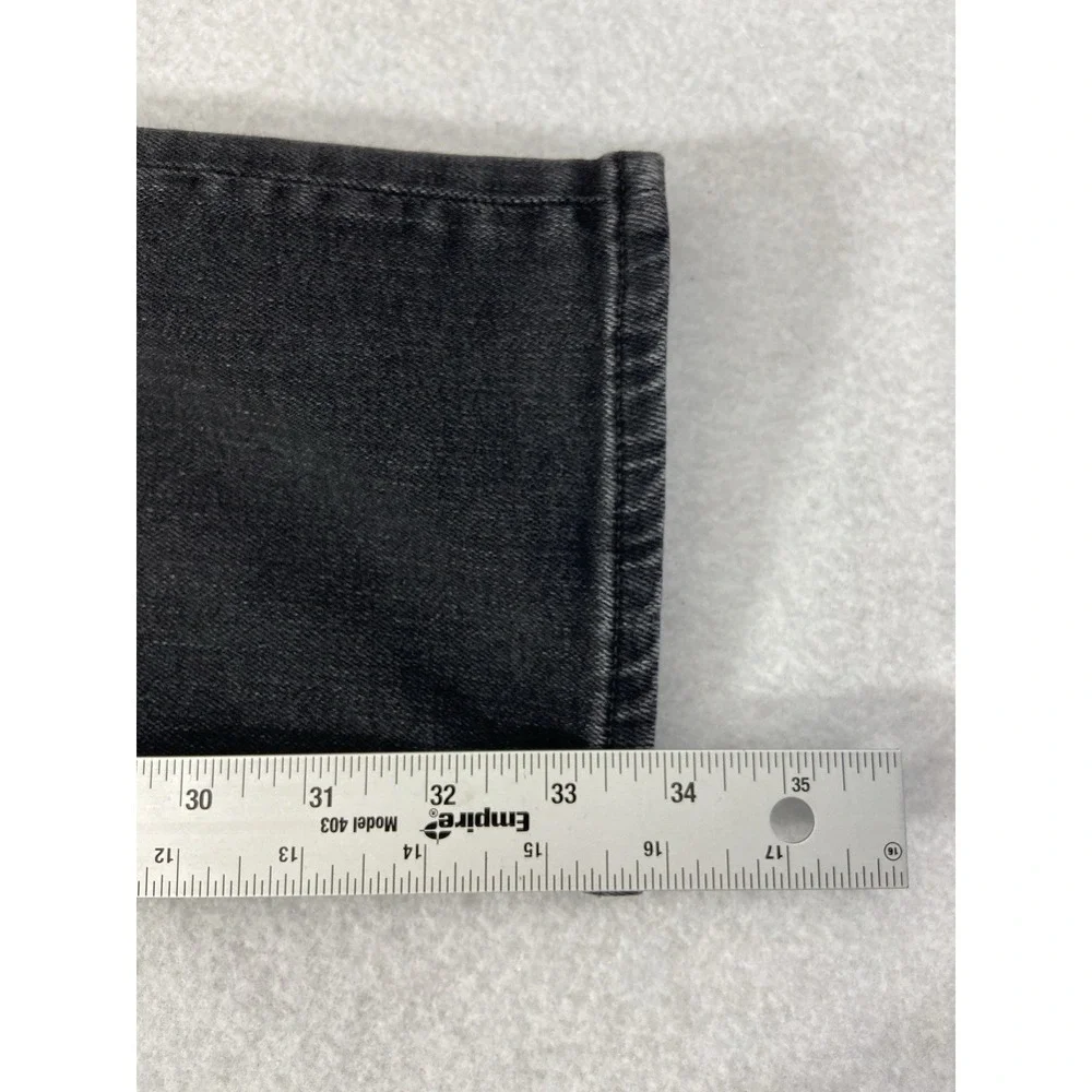 Rag & Bone Fit 2 Jeans Men's 33x34 Rock Black Slim Button Fly Denim Stretch